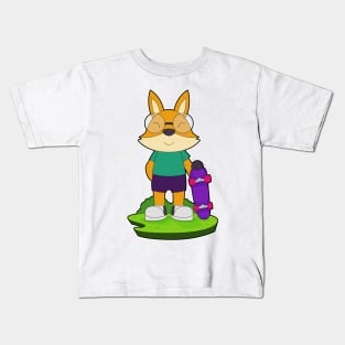 Fox Skater Skateboard Kids T-Shirt